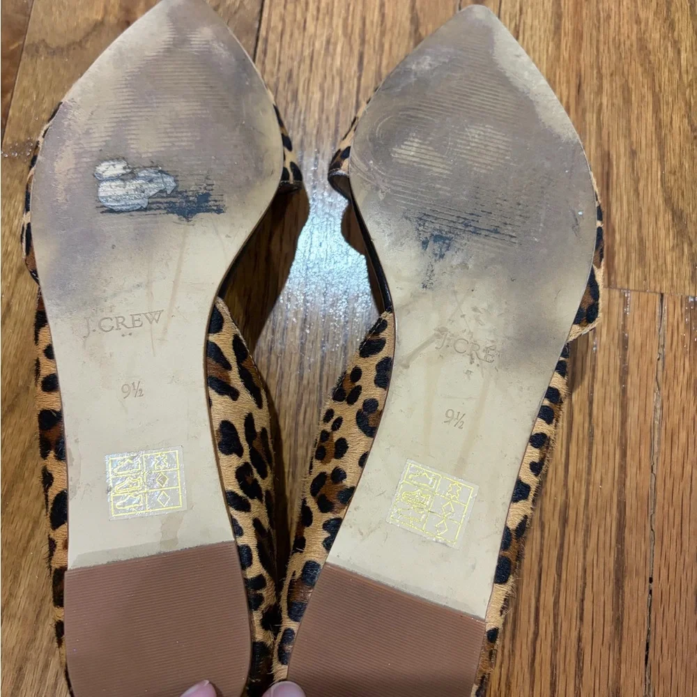 J. Crew Tan and Black Leopard Flats - Picture 5 of 8